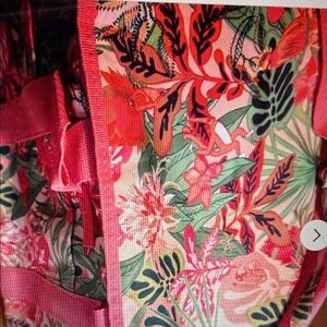 Vera Bradley Tropical Floral Print Tote Cooler Bag